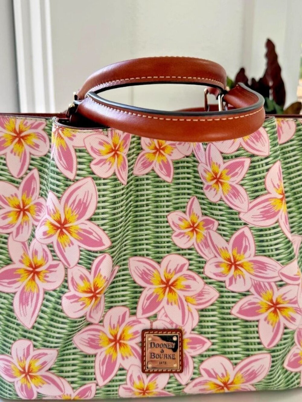 Dooney & Bourke Plumeria Brenna Bag ~ Floral - Brand New
